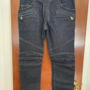 Balmain Biker Jeans Dark Blue Clean T551 C230G
